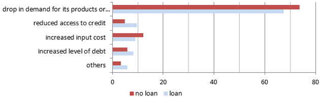 Figure 2 : Principaux effets de la crise, par statut de crédit